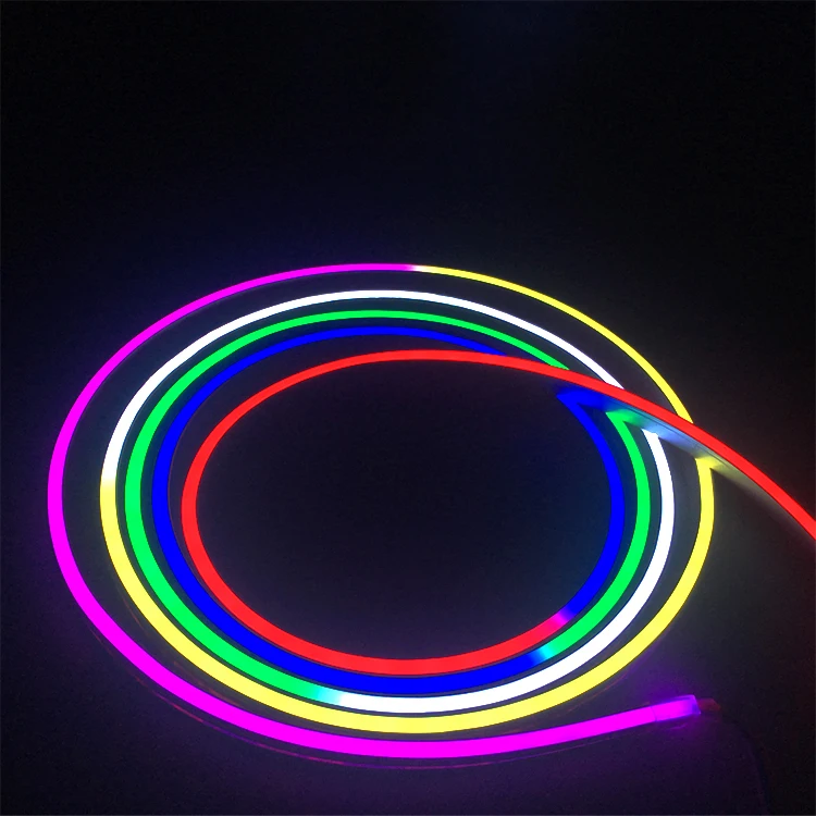 Hot sell New custom led neon light  DC 12V  led strip  6mm*12mm Neon Tube IP67 waterproof flexible silicone neon rope
