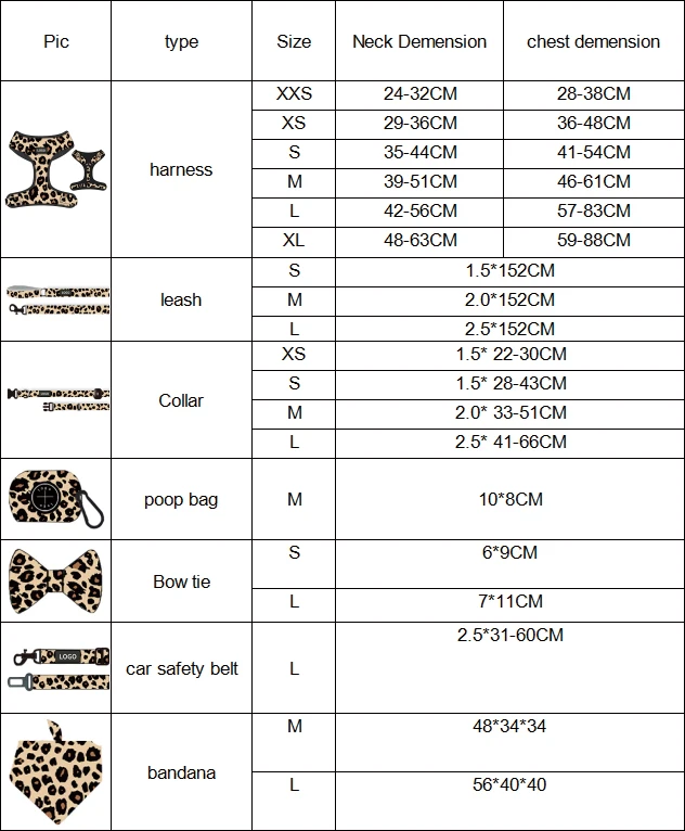 Sublimation blank personalized pet dog collar and leash harness set custom logo summer dog harness designs