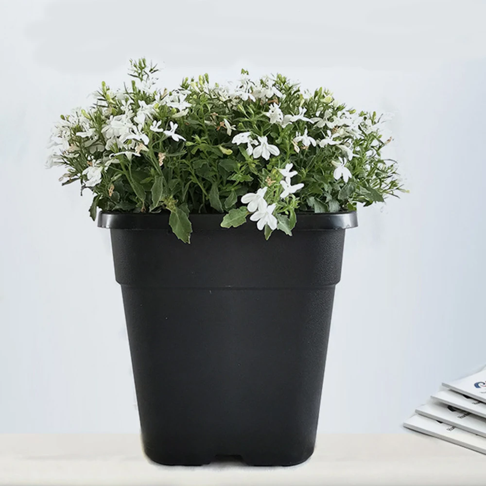 Small Square Flowerpot Desktop Potted Plant Succulent Planter Home Garden Decor Flower Pots Mini Plastic Pot
