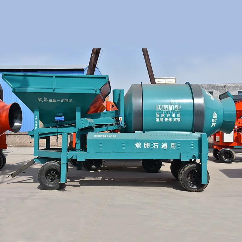 Mini Beton Concrete Mixing Plant Small Rolling Concrete Plant