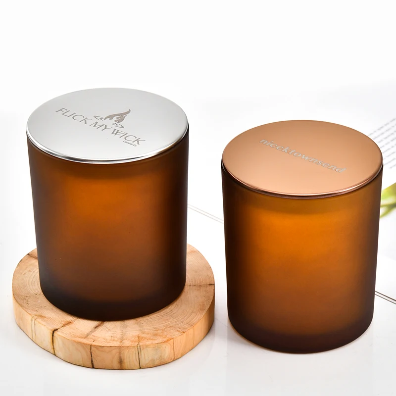 Manufacturers Direct Custom Logo Various Sizes Empty Scented Candle Jars with Flat Mirror Lid