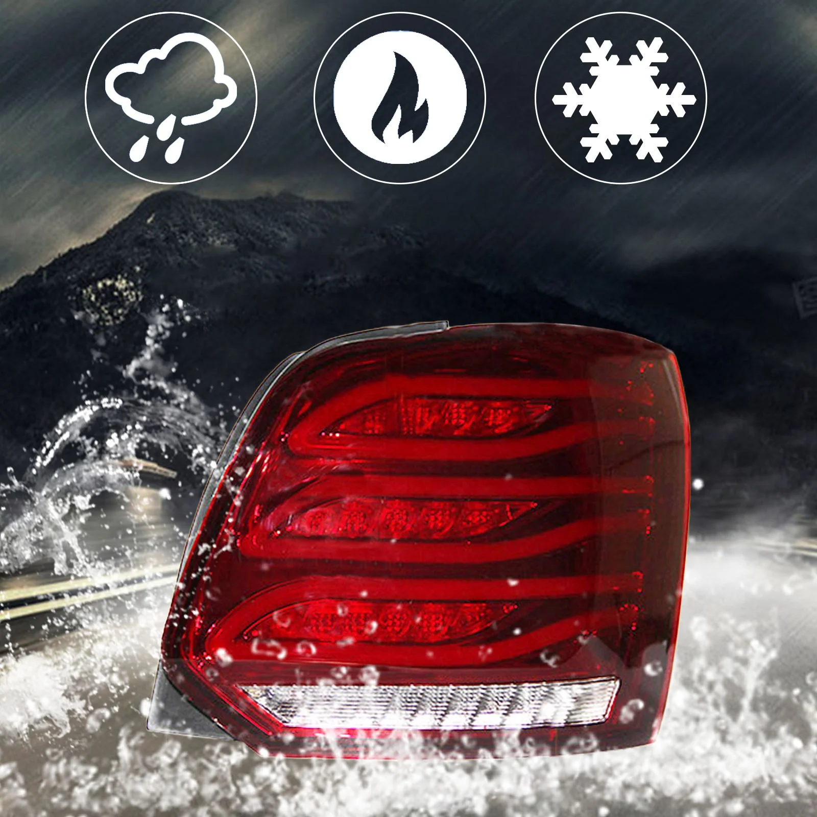 Car tail lamp for VW polo taillights 2011-2017 for polo LED Tail  Lamp Turn Signal Brake Reverse LED light