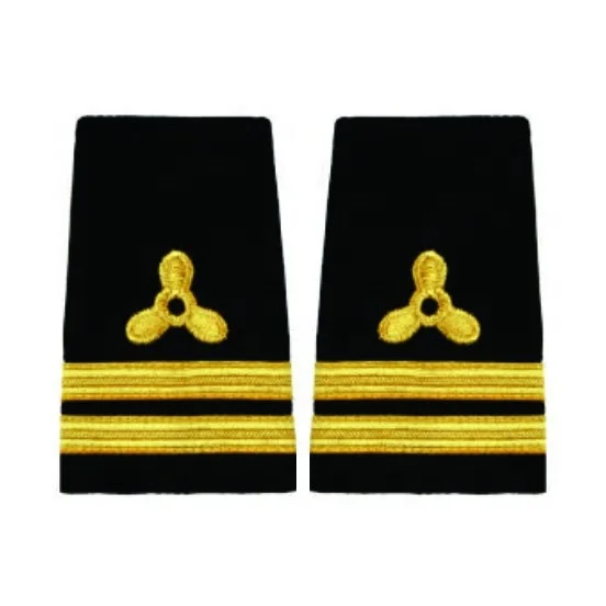 Эполеты Mariner оплетка с металлическими золотыми полосками черного цвета пропеллером 1 2 3 4