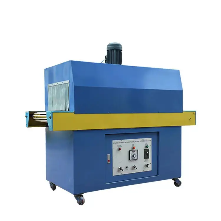 Automatic PE film shrinking packing machine Coke bottles shampoos vacuum thermal Blister sealing carton gift box shrinkage oven