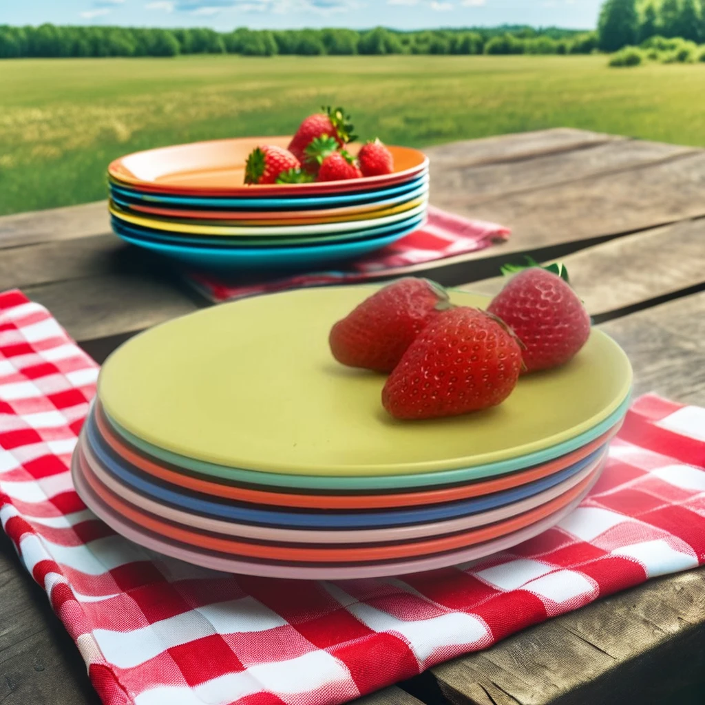 Color Printing Plastic Plates RPET Plastic Dinner Plates Dinner Microwave Plate