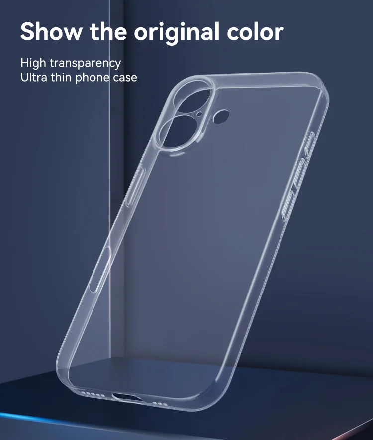 Новый анти желтый ударопрочный Ультратонкий Тонкий прозрачный Pp задняя крышка чехол для телефона IPhone 16 Pro Max