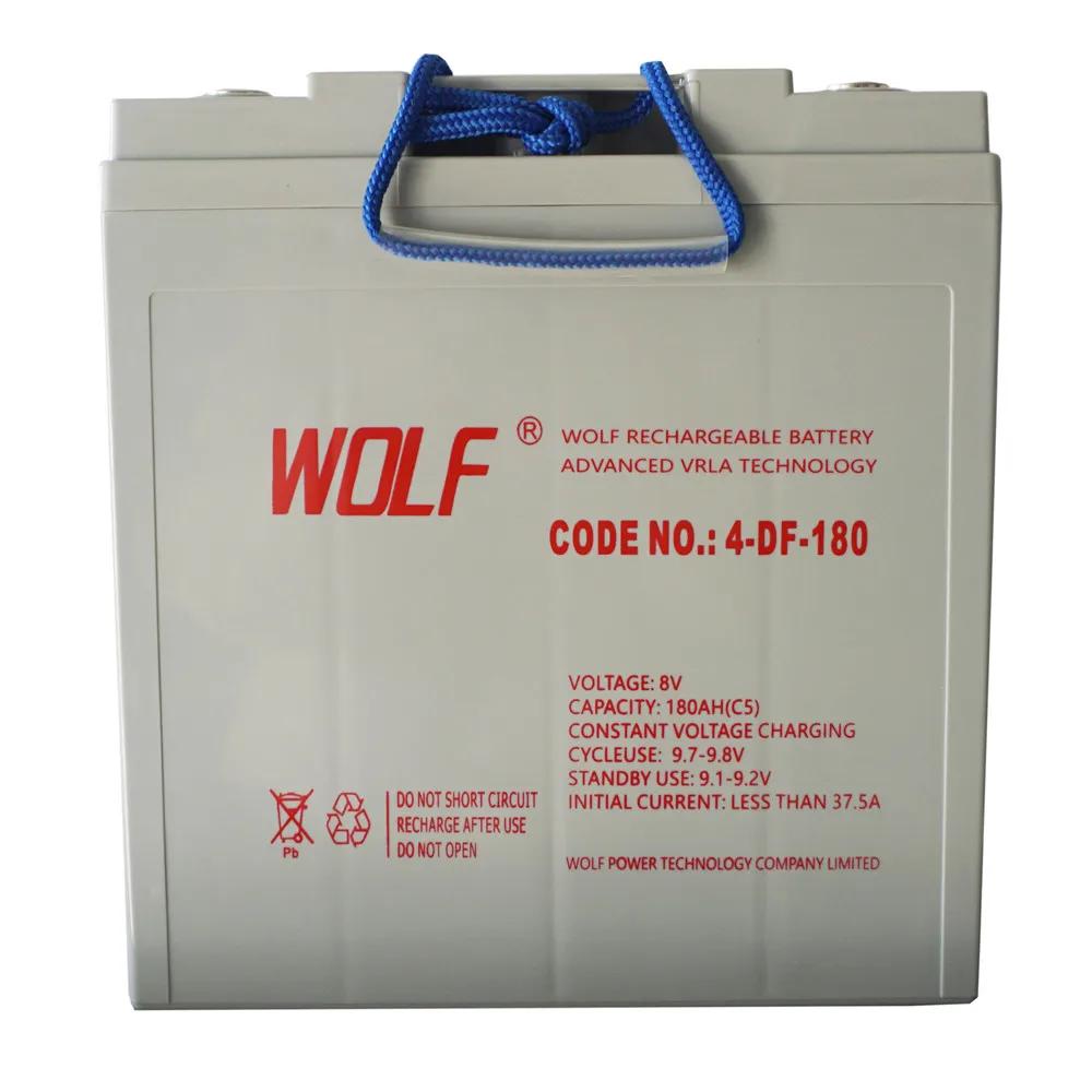 4-EVF-180 8V 180AH Lead Acid battery Agm Gel Deep Cycle Golf Cart Battery