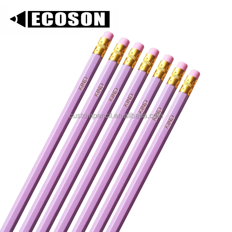 Chinese Factory Cheap Printed Pencils Funny Words Pencils Personal Logo Custom Fancy  Wooden Pencil for Hotel