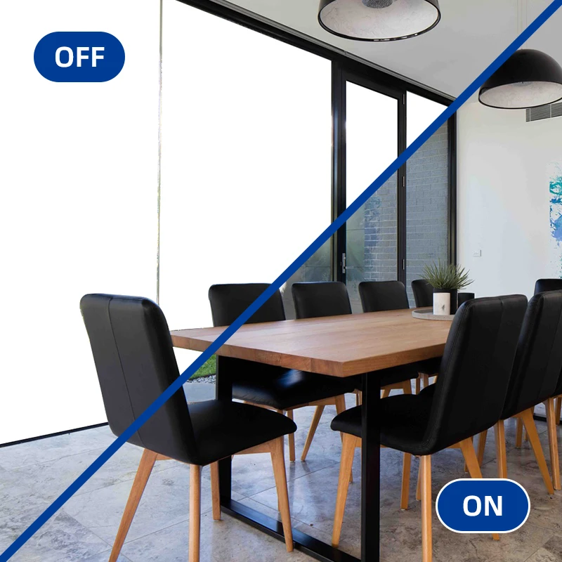 factory price residential and commercial building PDLC glass smart switchable glass foil smart film