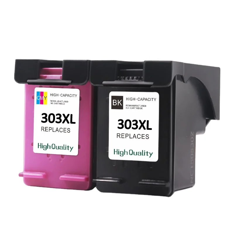 remanufactured ink cartridge for 303XL compatible for H-303XL for Photo 622076230/6232/6234/7130/7134/7830 printers 303