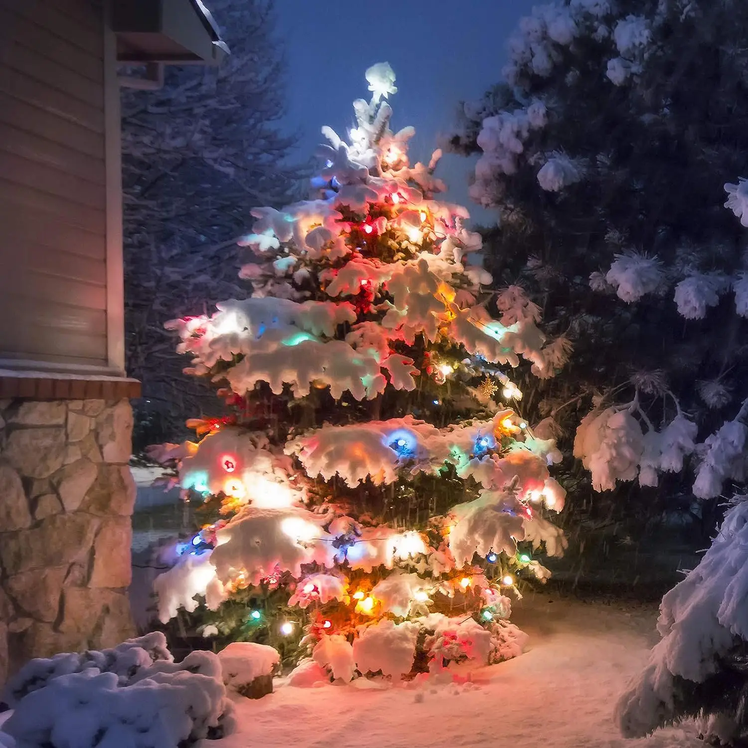 UL Multi  C7 LED Faceted Christmas Mini Light Christmas tree lights