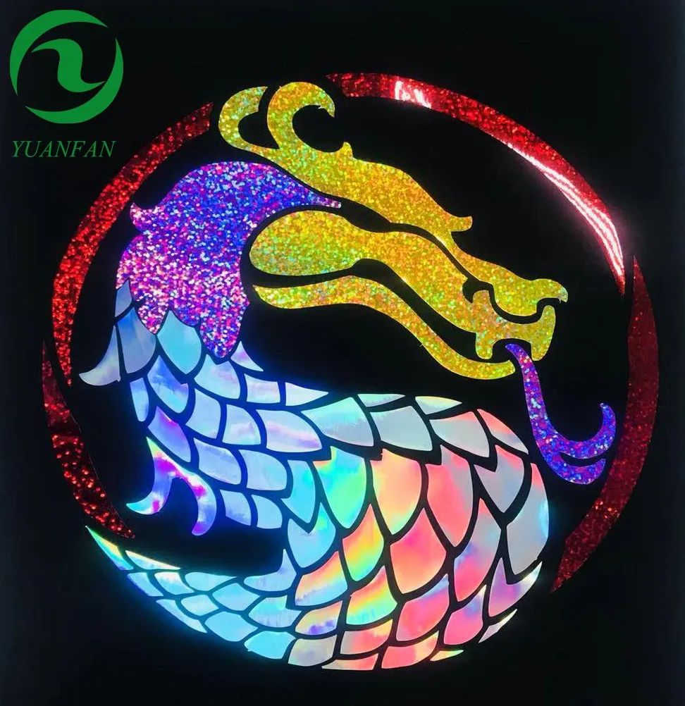 Высококачественный голограммный виниловый термотрансферный материал для футболок, термопленка, текстильная ткань htv cricut