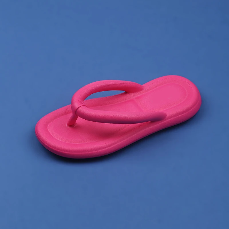 Fashion Female Flip-flops Slippers Women EVA Flat Sandals Flip Flops Factory Wholesale Summer Cotton Fabric Summer PVC 2 Pairs