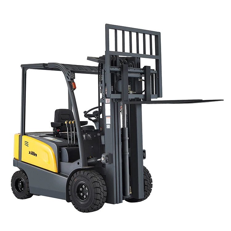 Xilin 2Ton 6000M Heavy Duty Lithium Battery Hydraulic Electric Fork Lift Truck Vehice for Cold Room