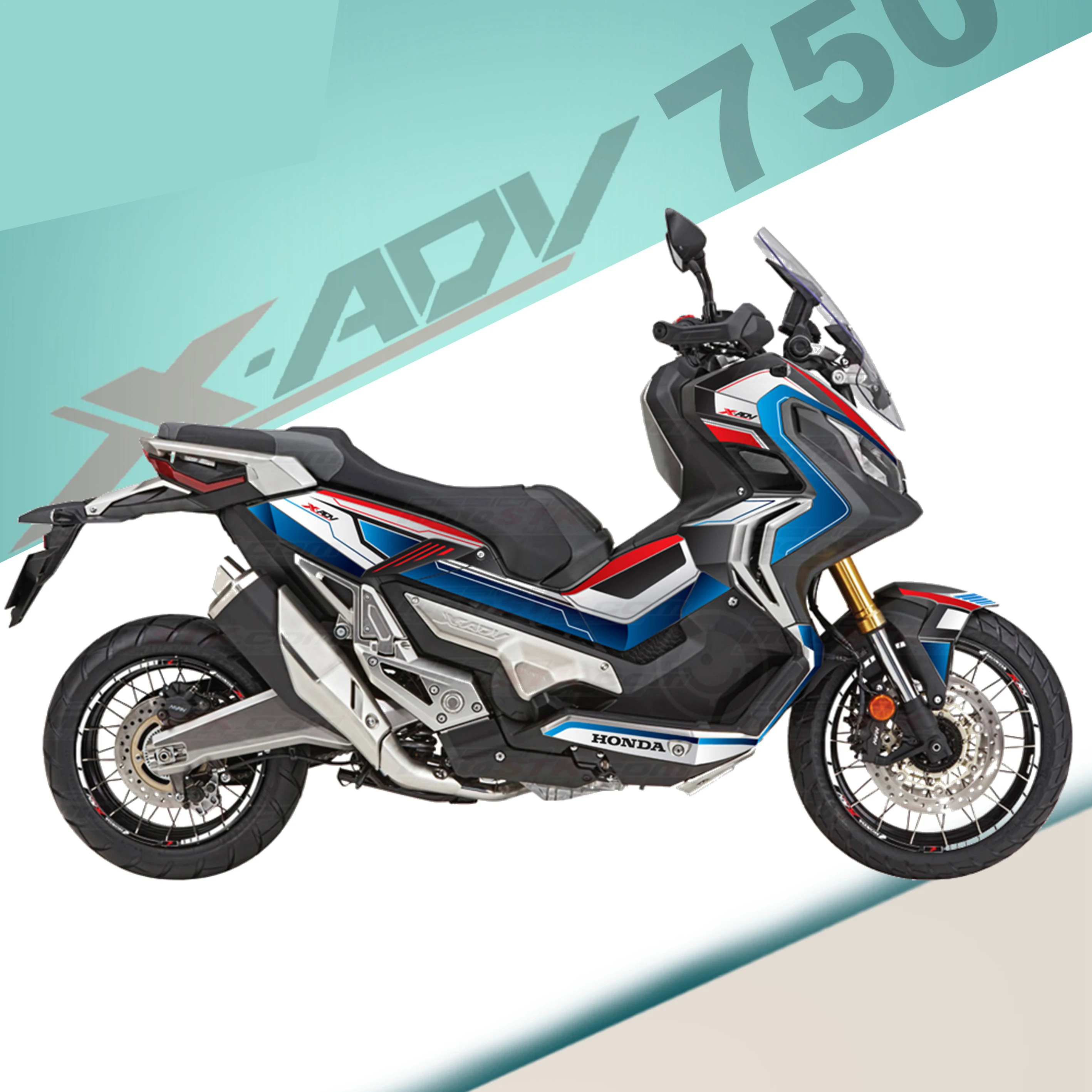 Для H-Onda X-ADV750 новые наклейки украшения к рулю мотоцикла велосипеда всего тела