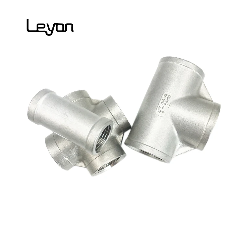 stainless steel hydraulic tubing 3/4 inch NPT threaded plumbing fittings stainless steel cross