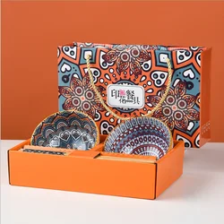 Gift Box Porcelain Serving Bowls Decorative Ceramic Soup Bowl
