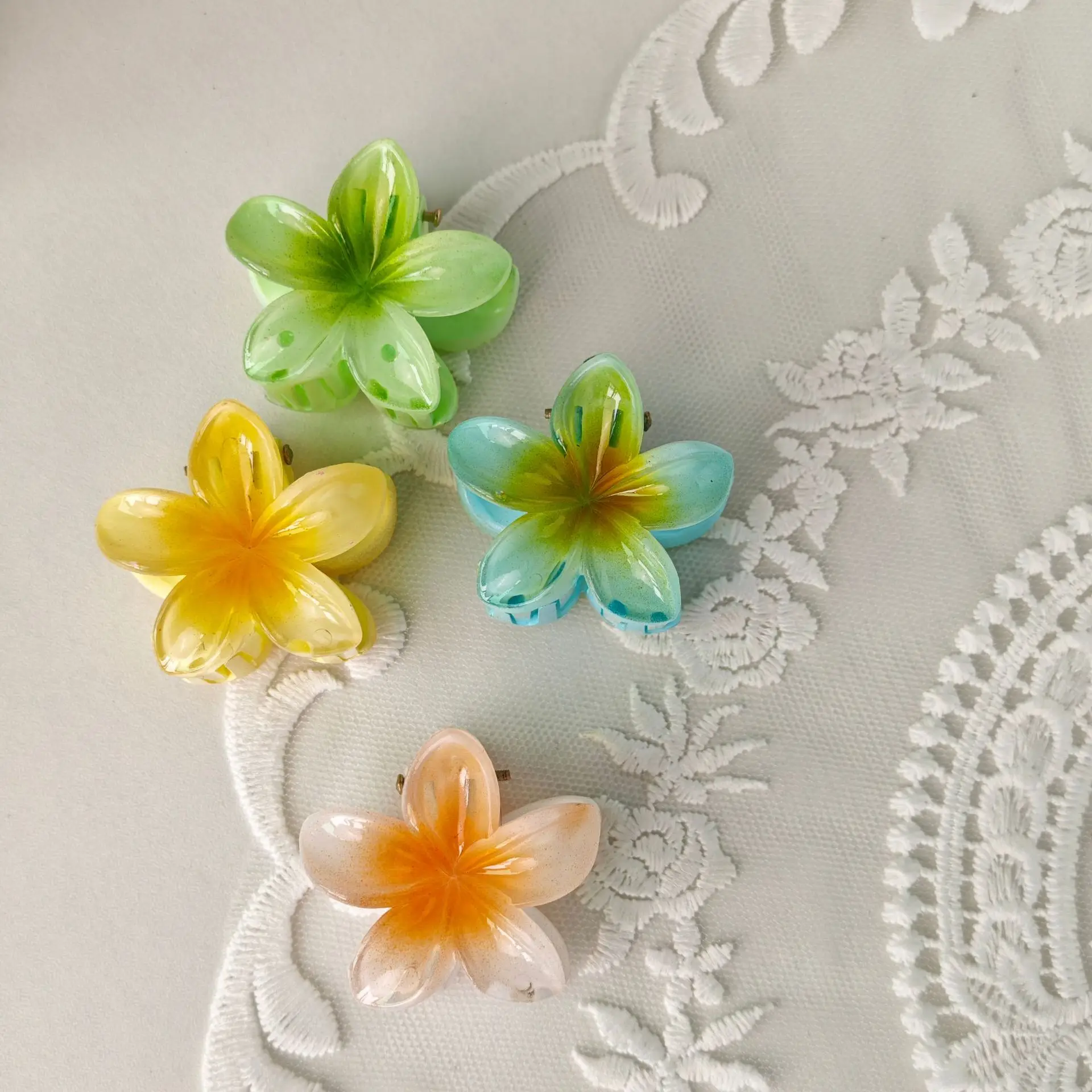 8cmFri fri grab clip Bauhinia hairpin Cross-border candy color