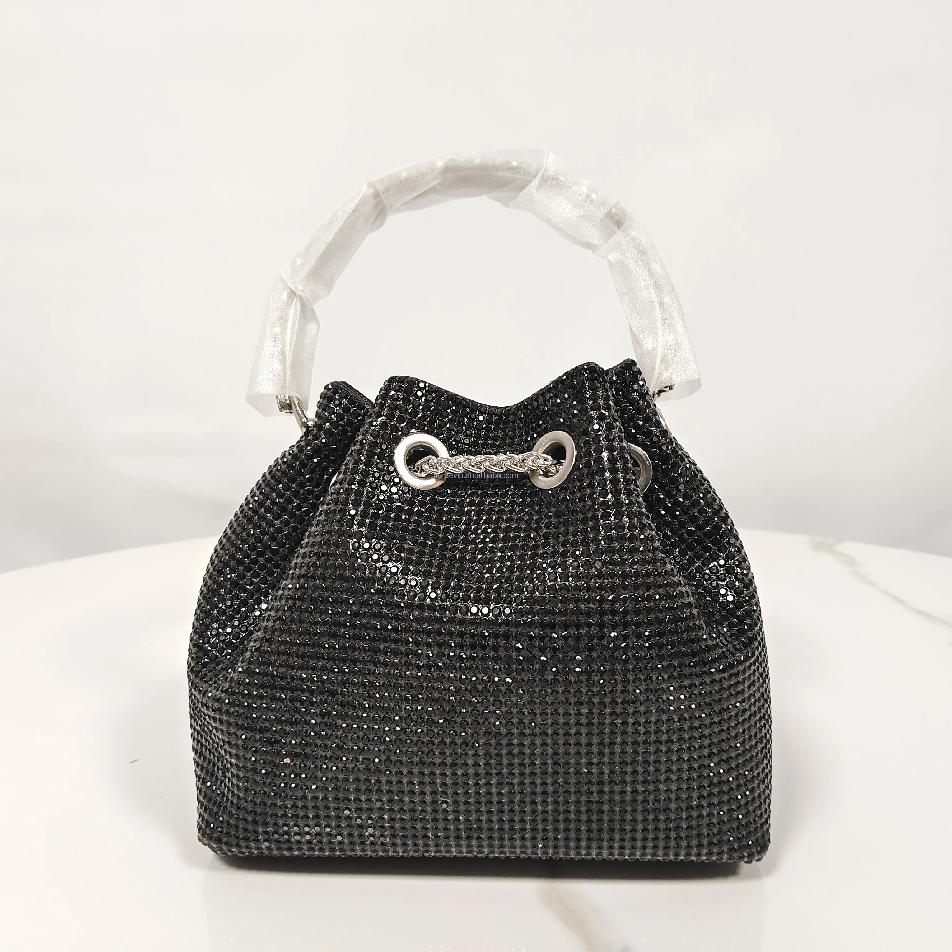 l002 Luxury Diamonds Dinner Party Wedding Purses Crystal Handle Rhinestone Evening clutch Bag
