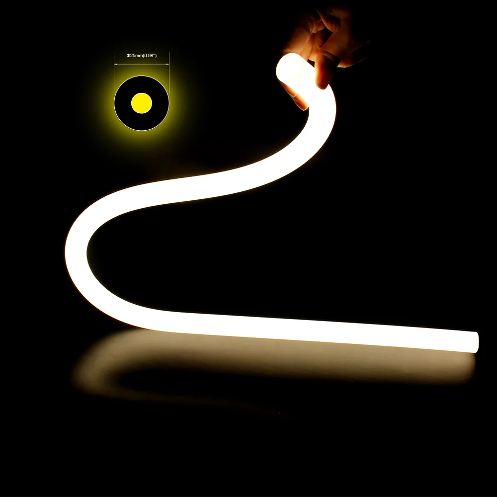 
New Arrival 360 Degree led neon ribbon light Casual cutting without dark zone neon sign Non-soldering terminal LED Neon Strip 