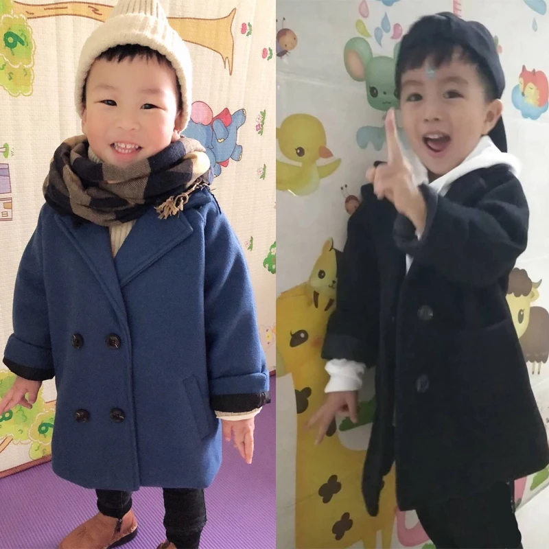 
2020 Boy Coat autumn winter Kids Clothes thick warm Boys Jacket Children Coats for Baby Boys Outerwear toddlers maonizi solid 