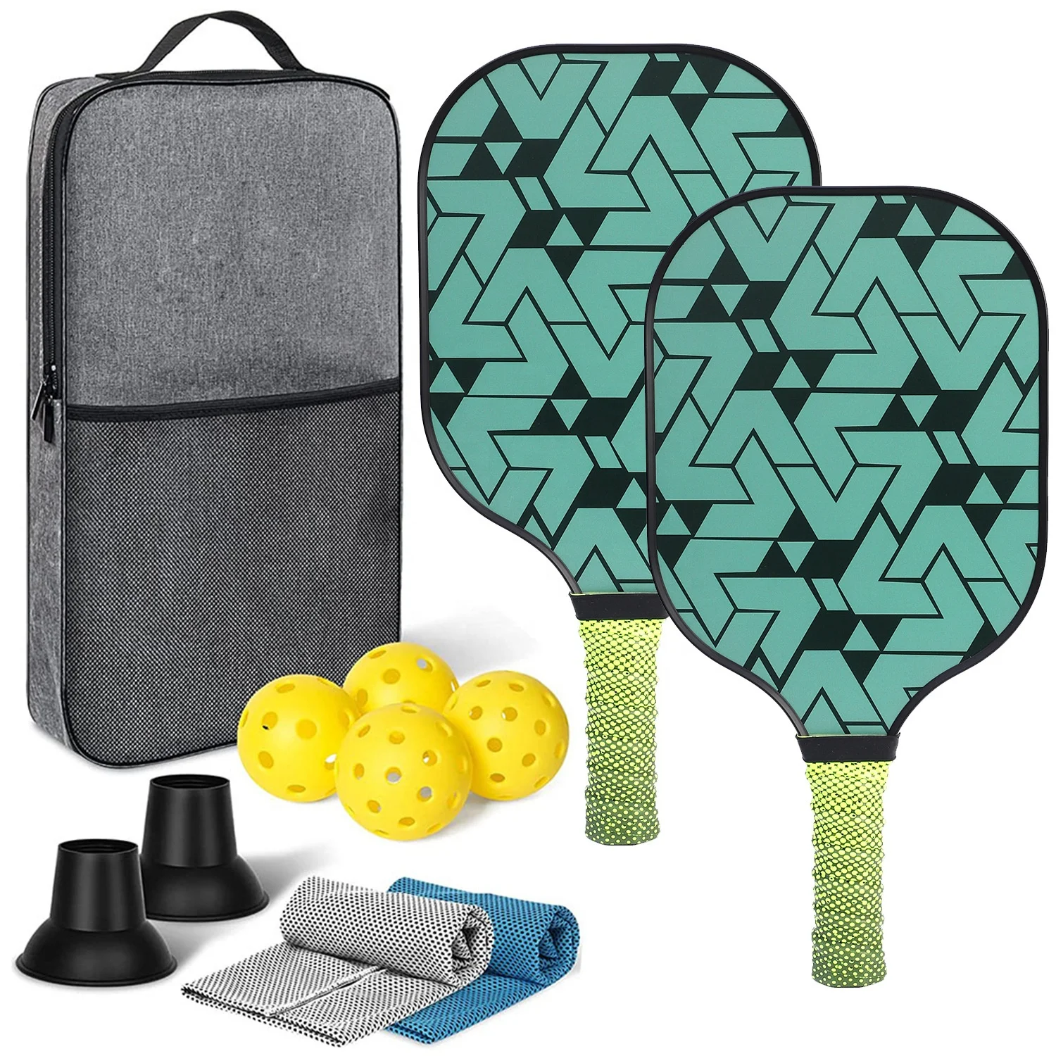 Sport Custom Logo Pickle Ball Foam Core Edgeless Thermoform T700 Carbon Fiber Pickleball Paddle