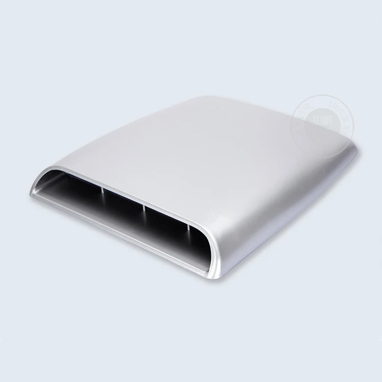 Universal Black Car Decorative 3d Air Flow Intake Scoop Bonnet Vent Cover Hood For Auto black color