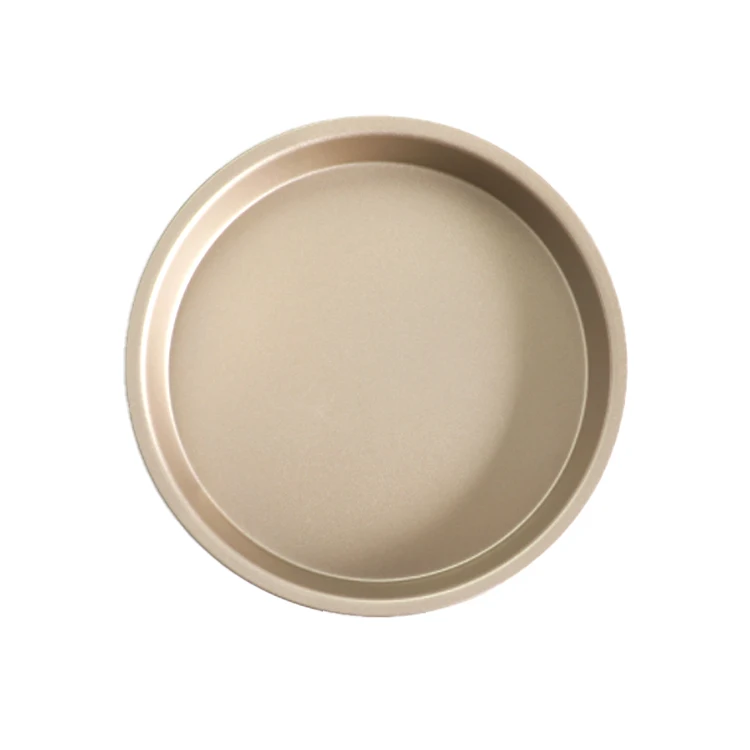 Pizza Tool Pizza Pan Gold Color Carbon Steel Pizza Baking Serving Tray