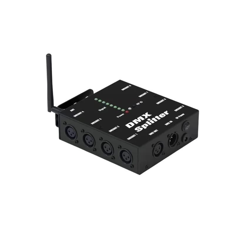 2 4 ГГц DMX512 беспроводной 8-канальный усилитель сигнала Dmx сплиттер с беспроводным