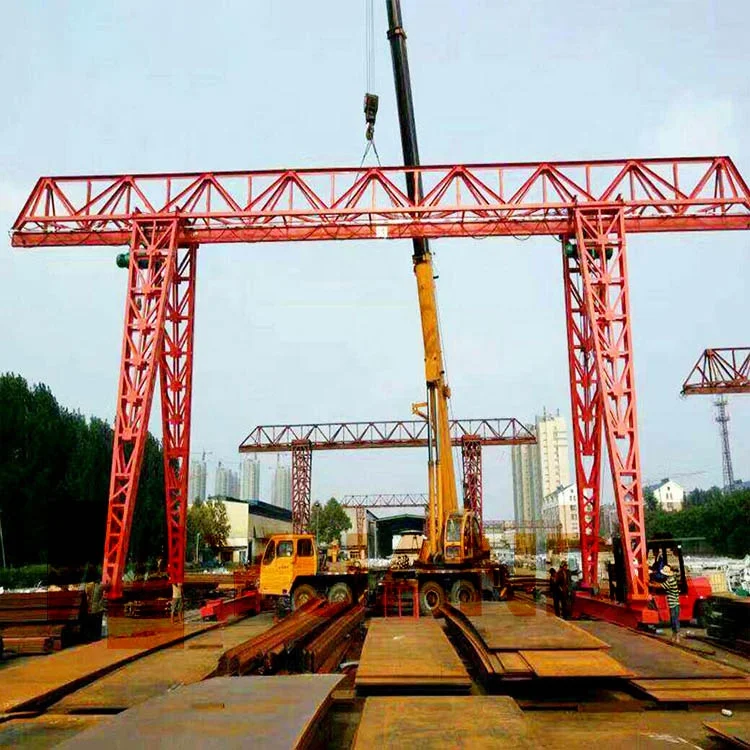 Уличный Электрический подъемник Henan mh модель 5 10 20 тонн т 15 стальной наземный рельсовый трек для путешествий с одной балочкой крюк козловой кран