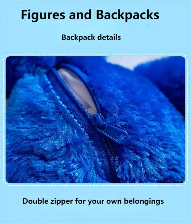 New Sausage Mouth Monster Plush Toy Stuffed Doll Plushies Poppy Playtime Huggys Wuggys Bag