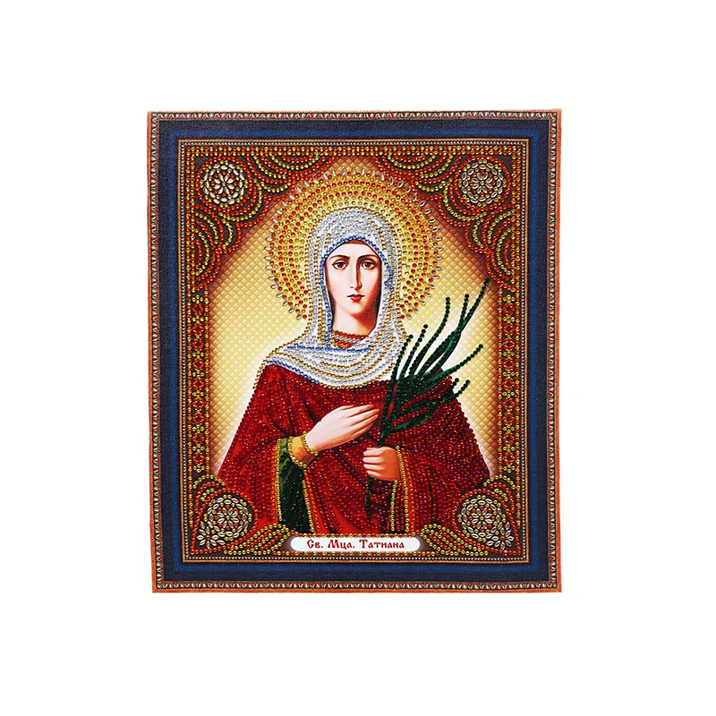 
YIKEE 5d partial diamond painting shiny rhinestone ABS,special shaped diamond painting religion 