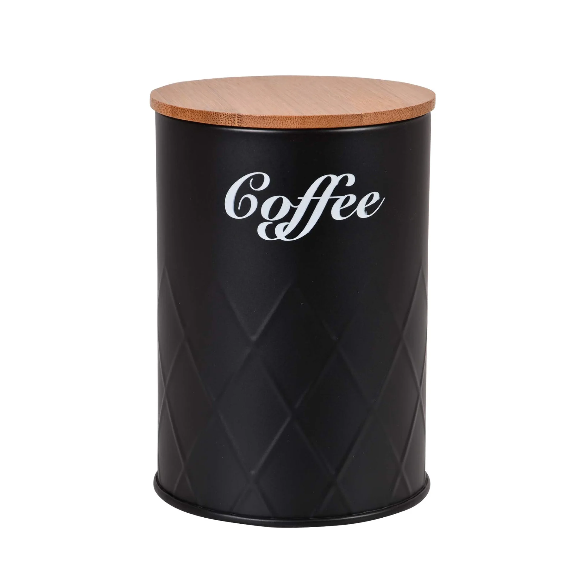 Metal bread box bin kitchen tea sugar coffee can set bamboo lid metal food storage box keeper storage canister set