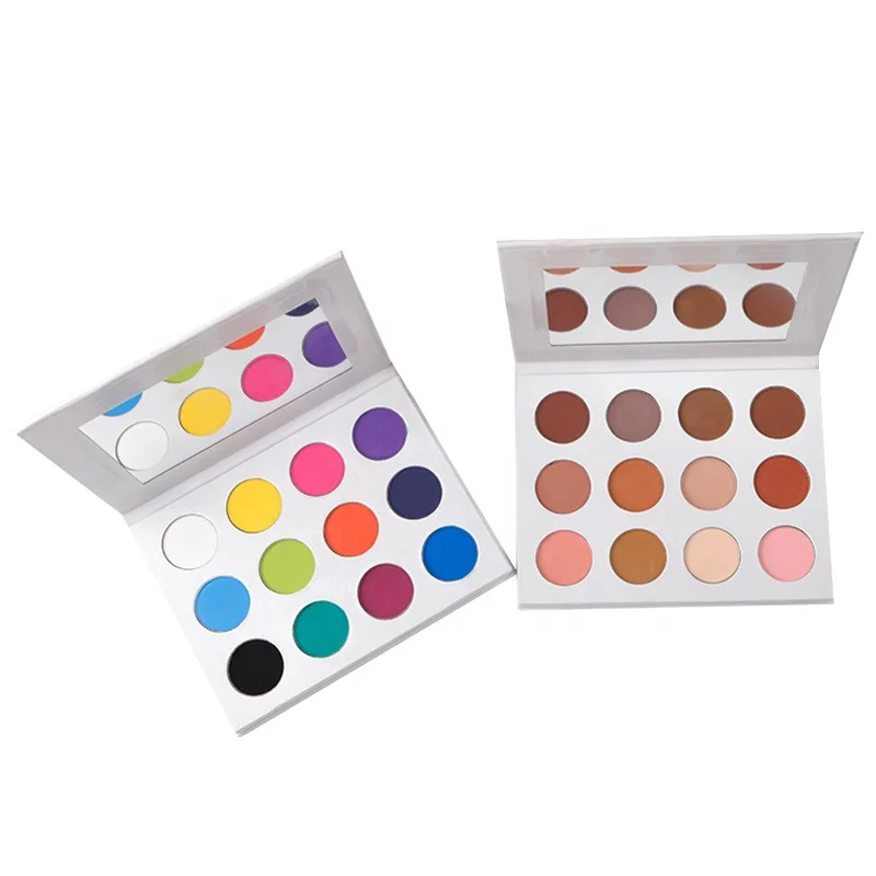 Diy Vegan Cruelty Free Cardboard Eyeshadow Palette Glitter High Pigment Eyeshadow Pallet Private Label