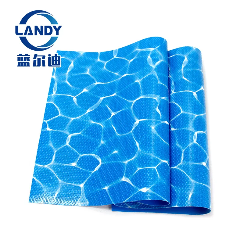1.5 2mm PVC Swimming Pool Liner waterwave pattern with Anti-slip for Inground Above Ground Pools Custom Patten