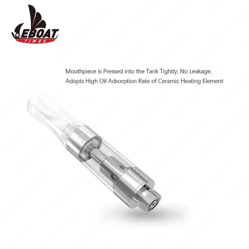 
Eboattimes Clear Round tip e sigaret electronic cigarette cbd carts 