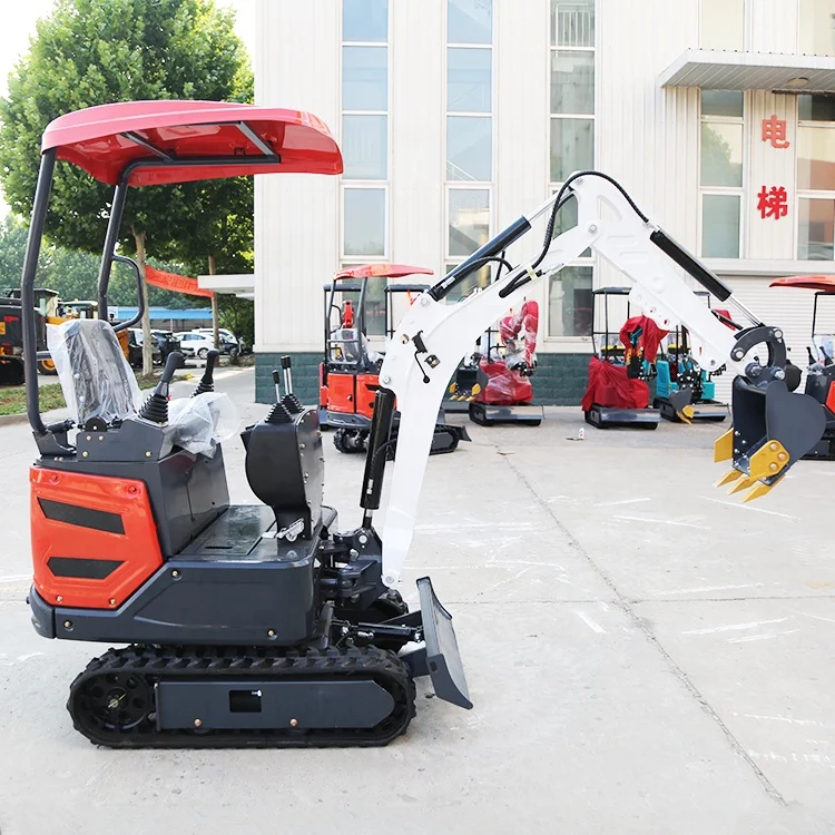 High Quality Factory Small Works 1 Ton 2 Ton Diesel Excavator Multi-Function Mini Excavator Bagging Machine (With Attachments)