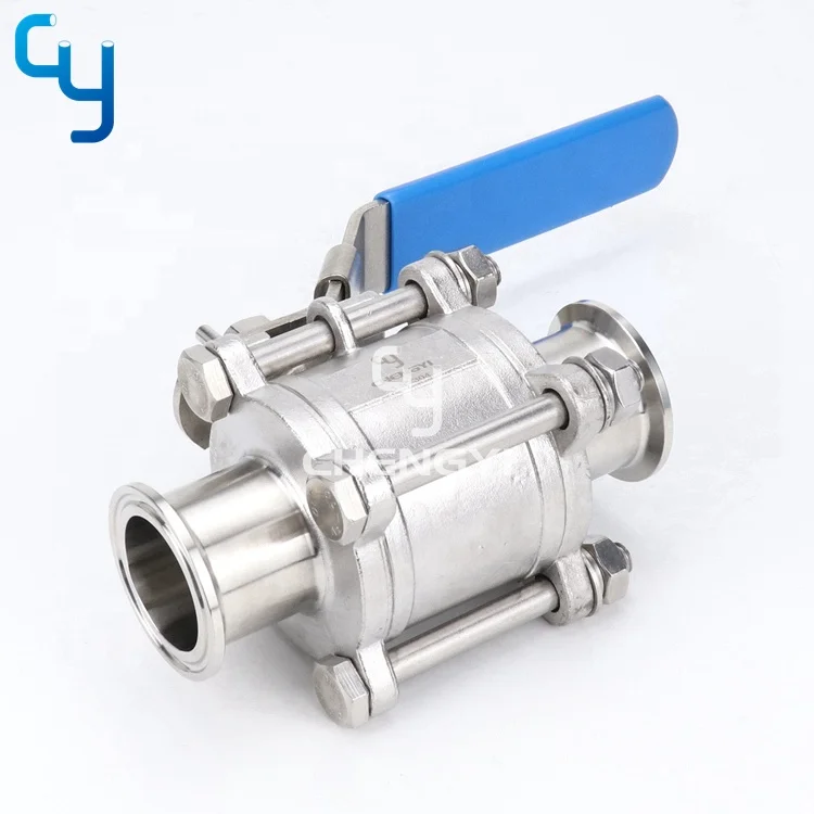 Weld Thread Stainless Steel 3-pc Ball Valve