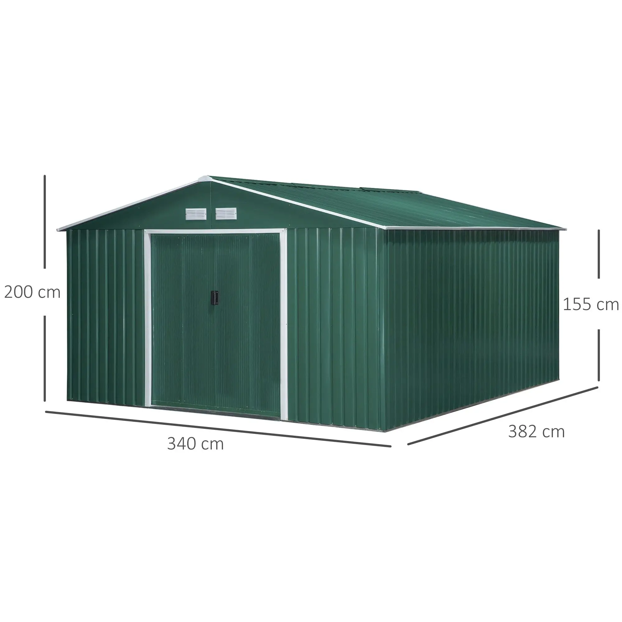 Car Garages Shed Customized 10 x 8 10 x 12 Outdoor Tool Shed backyard garden steel metal storage sheds summer house