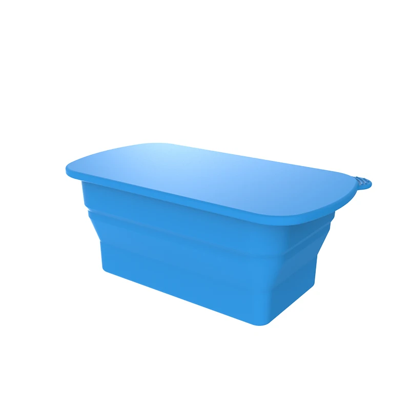 4LB 8LB Silicone Ice mold block tray collapsible big ice maker Custom Logo for Ice Cream Tool Extra Large for summer