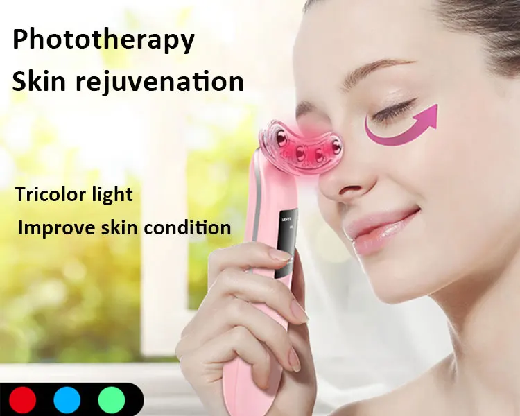 Rechargeable Neck and Face Eye Lifting Massager Anti-aging Heat Vibration Skin Tighten Reduce Double Chin Sagging Anti-Wrinkle