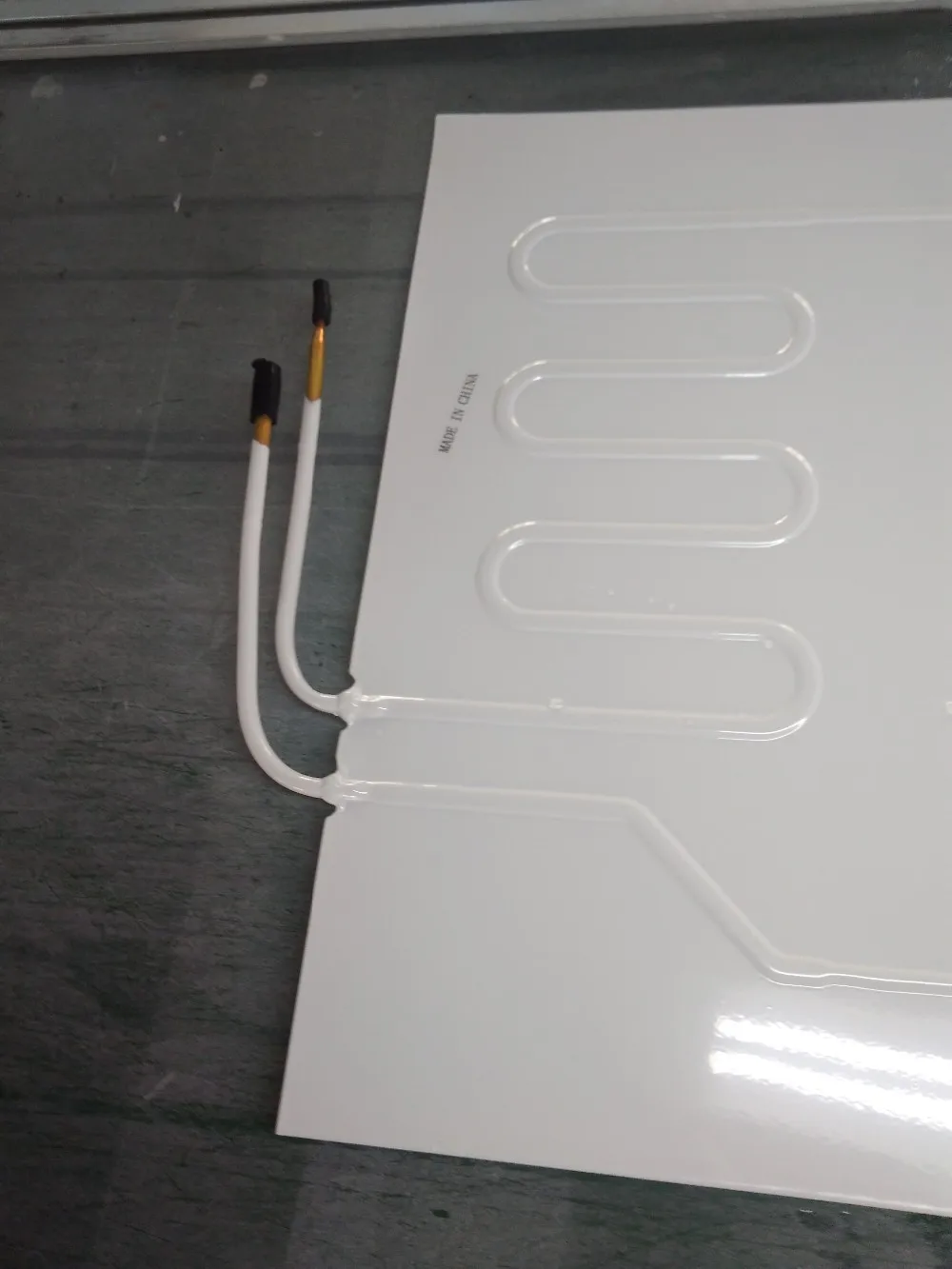 Double tube evaporator Al plate heat exchange cooler R134a solar panel