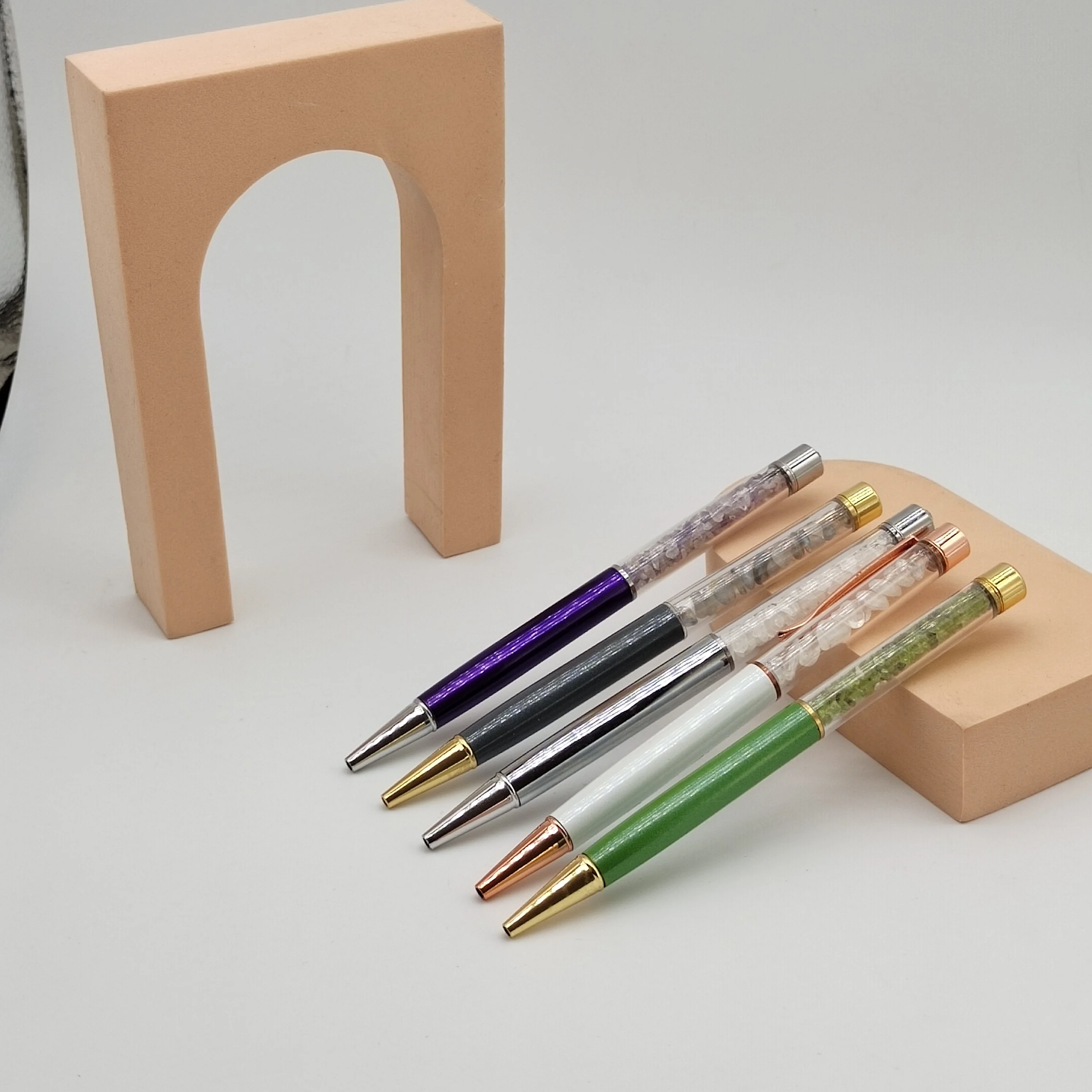 Advertising Souvenir China Crystal Office School Ballpoint Pen with Gemstone Chips