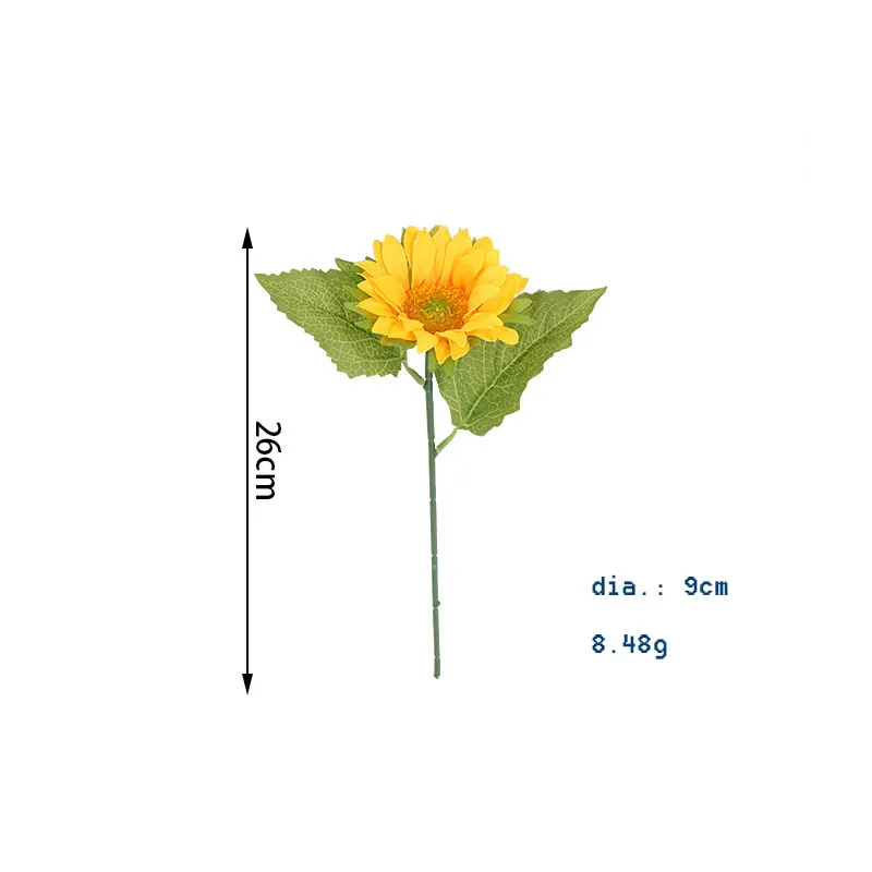 full sizes 43cm 103cm 85cm large and mini artificial sunflower flowers bouquet for home decoration silk flower for wedding hall