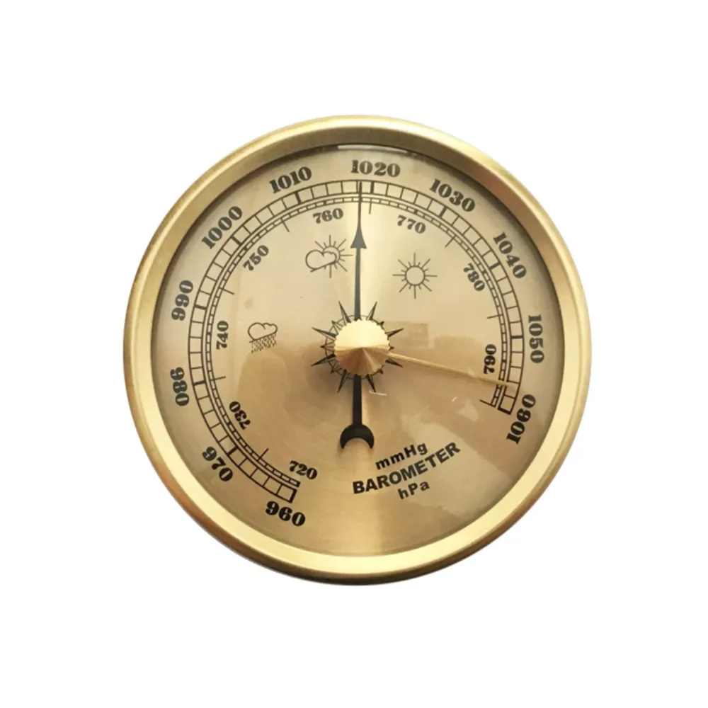 Home Pressure Gauge Weather Station Metal Wall Hanging Barometer Atmospheric Multifunction Thermometer Hygrometer Portable