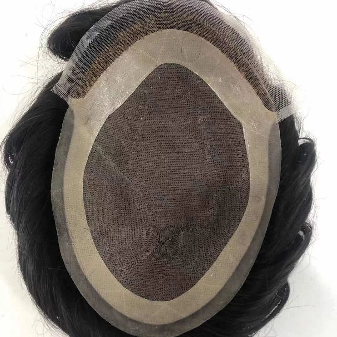 Alibaba Online Shop Ver Lace Hair Line Bleach  Mono Base Swiss Lace front Human Hair men Toupee