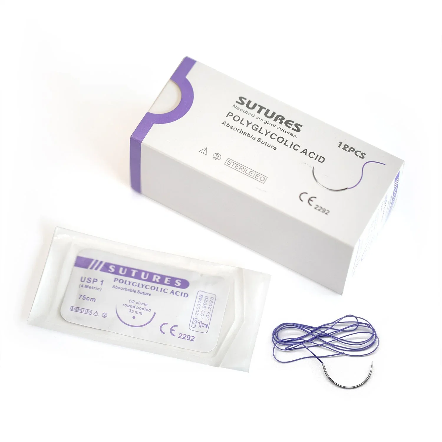 Medical Polyglactin 910 Sutures Surgical Absorbable Polypropylene Silk Plain Catgut Nylon Suture Chromic Catgut Suture