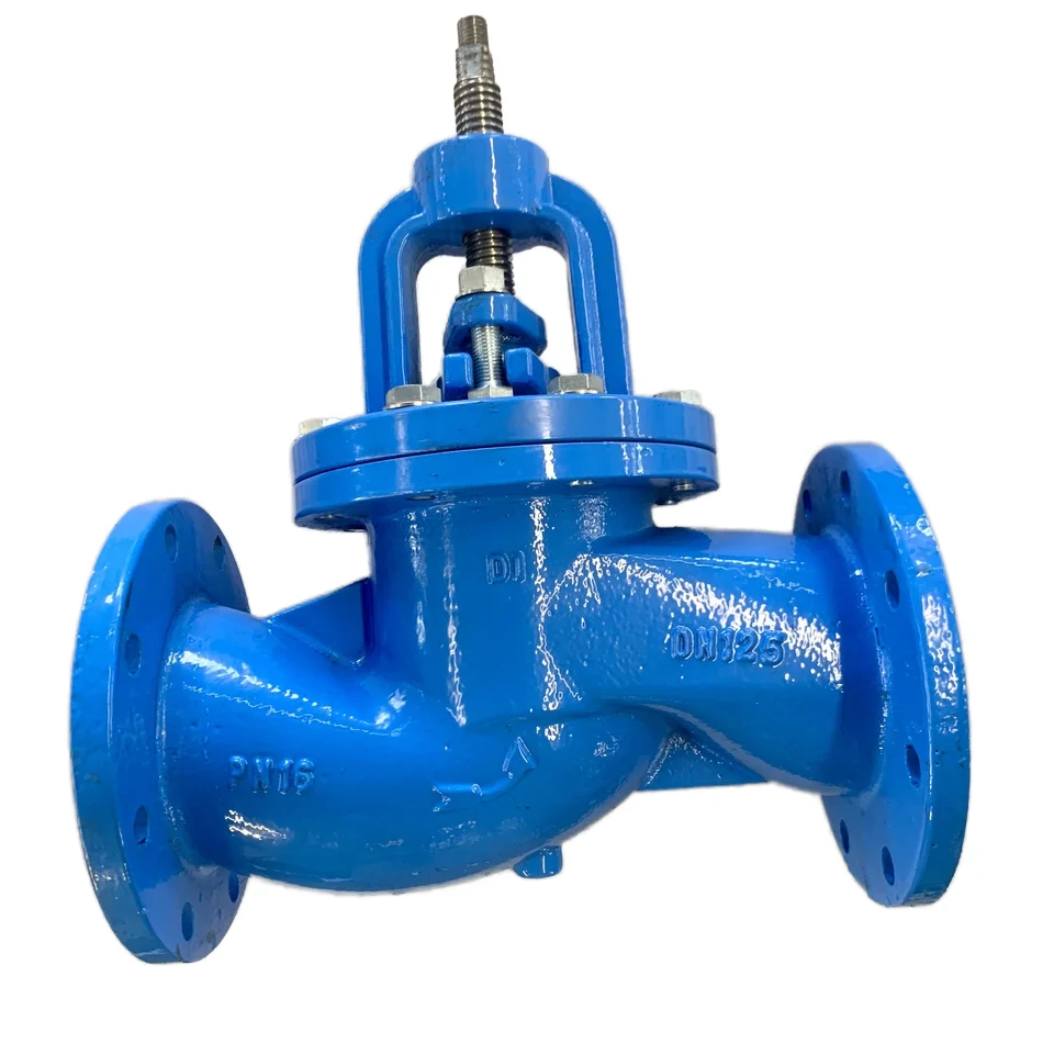 High temperature DIN PN16/25 stop construction design manual nodular cast iron bellows sealed stop valves/globe valve