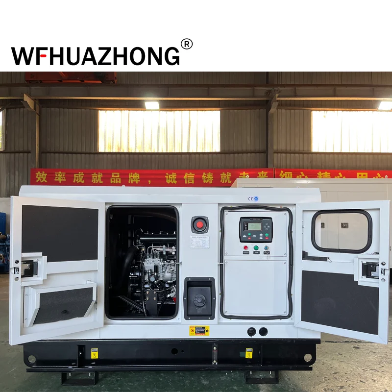 For Germany  low fuel consumption 24kw 30kva small size soundproof generator diesel for home use