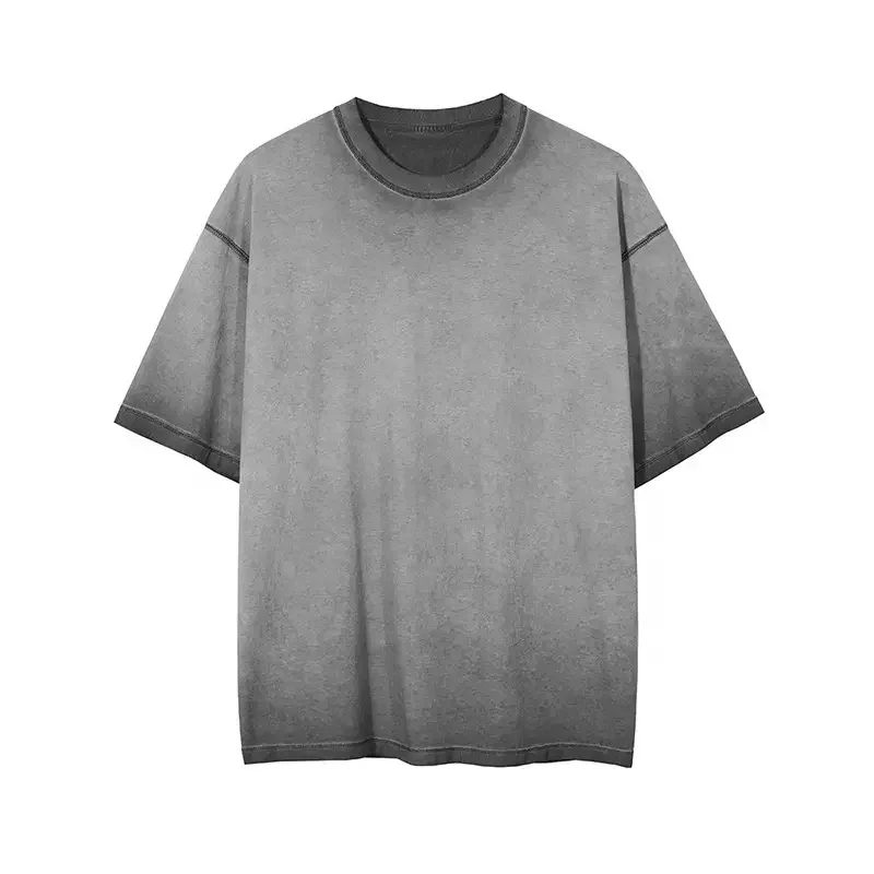 220 Gsm Hip Hop Tshirts Printed Streetwear Vintage Acid Wash Men Women Tshirt Oem Custom Oversized Cotton Short Sleeve Casual